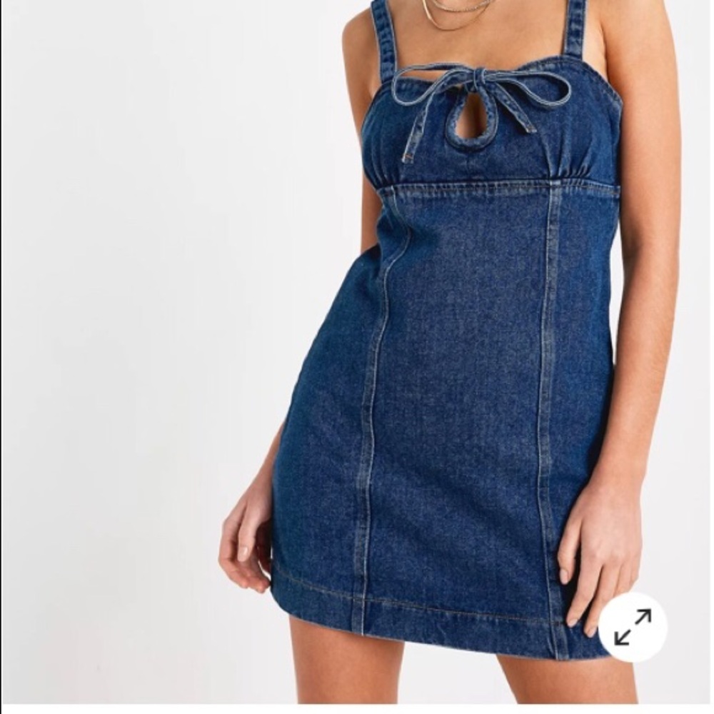Urban Outfitters Denim Fitted Mini Dress